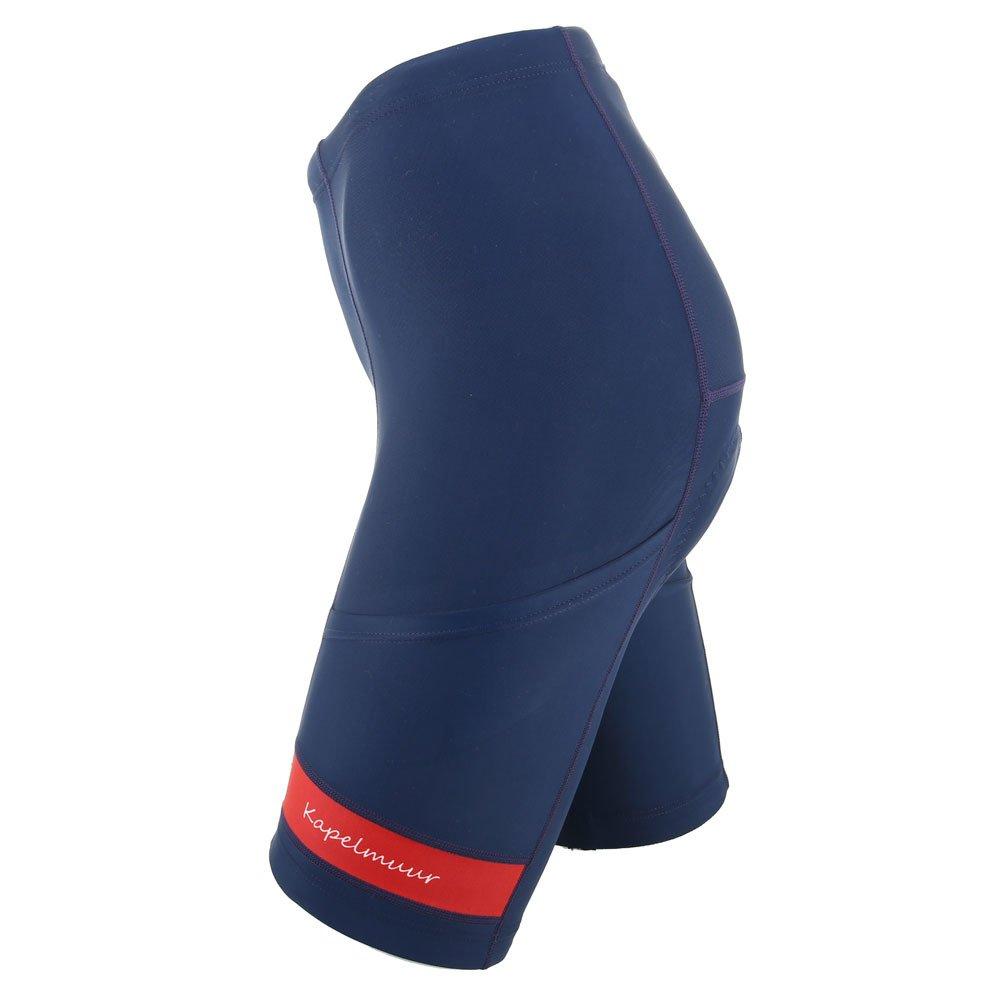 Kapelmuur Cycling UV Protection Cycling Shorts with Navy x kppt030 Navy x Size 34 Pockets, Red, (Men's/Women's), Red,