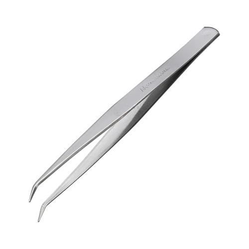 ANEX Stainless Steel Tweezers, AA Type, Curved Tip, 150mm, No. 128
