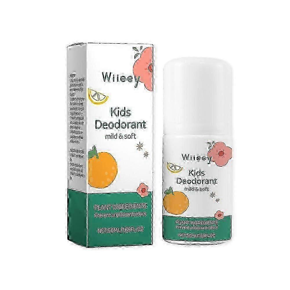 1-3X Natural Deodorant For Kids & Teens Kids Whole Body 50ml Deodorant