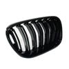 1 пара передних решеток для почек, гоночные грили для BMW X3 F25 2010 2011 2012 2013, двойные 2 рейки, двойная линия, решетка бампера