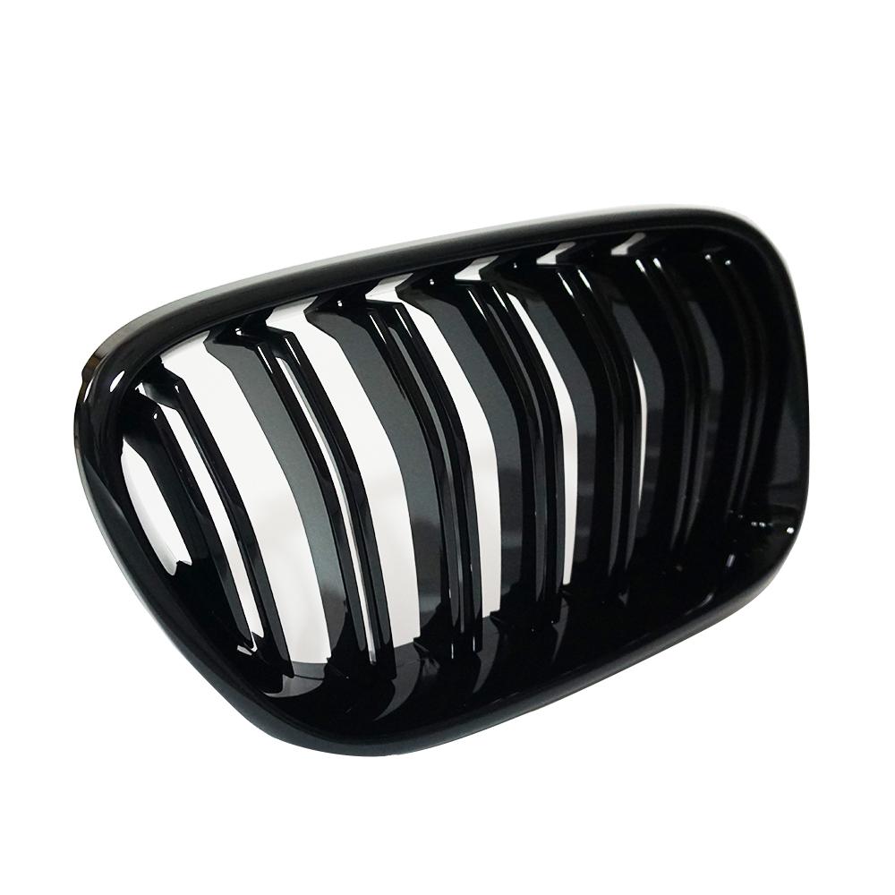 1 пара передних решеток для почек, гоночные грили для BMW X3 F25 2010 2011 2012 2013, двойные 2 рейки, двойная линия, решетка бампера