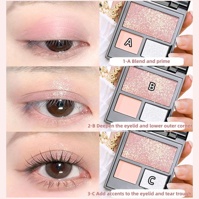 Палитра теней для век Punk Smokey Matte Glitter с 9 холодными тонами