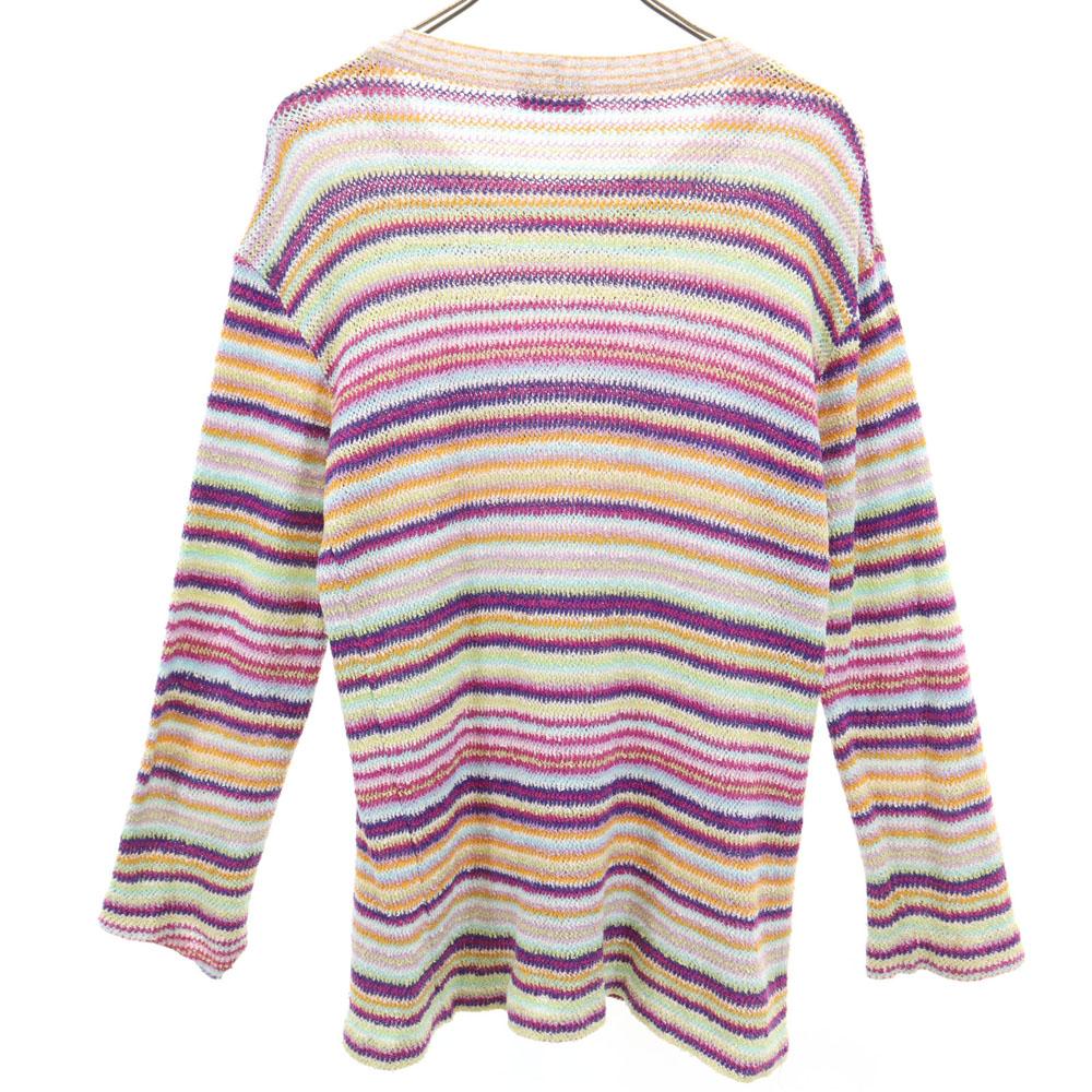 Missoni Сделано в Италии Узор с бордюром Свитер с длинным рукавом 44 вязаный Женский Б/у