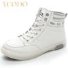 High Top Leather Shoes 2023 Autumn Small White Shoes Soft Sole Casual Shoes