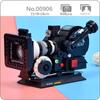 00906 Black Digital Cinematic Camera Lens Movie Video Machine Model DIY Mini Blocks Bricks Building Toy for Children No Box