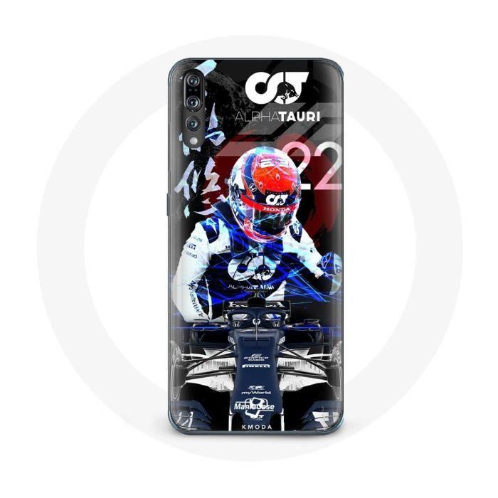 Coque pour Huawei p20 Formule 1 Yuki Tsunoda pilote automobile japonais de F1