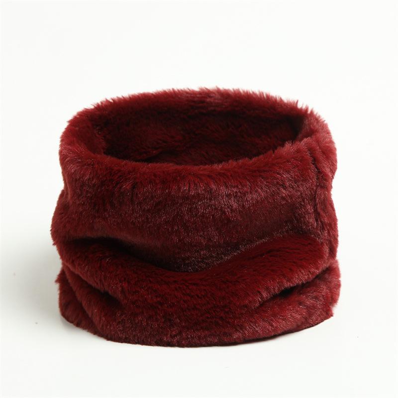 Imitation Rabbit Fur Scarf, Men'S And Women'S Warmth, Cervical Spine Pullover, Neck Cover, Versatile Solid Color Mask, Scarf