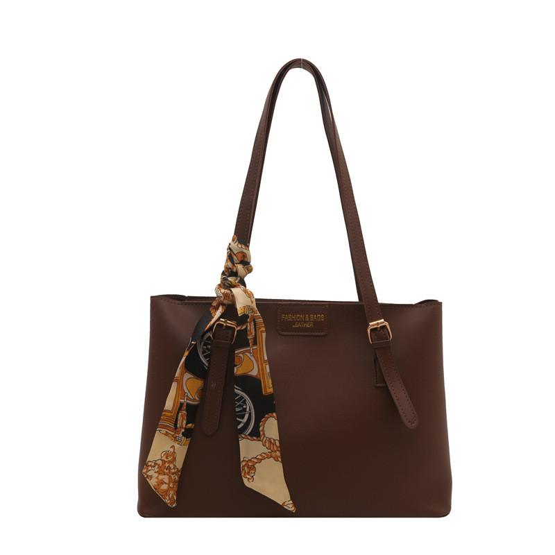 Chic And Elegant Large Capacity Pu Tote Bag For Women Perfect For Daily Commute