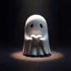 Middle Finger Cute Ghost Statue Ghosts Small Scary Ghost Figurines Halloween Home Decorations Coffee Table Centerpieces Shelf