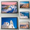 Greece Santorini Beautiful Scenery Coast Poster Greece Traveling Wall Art Decor Photos Canvas Prints Home Room Aesthetic Decor