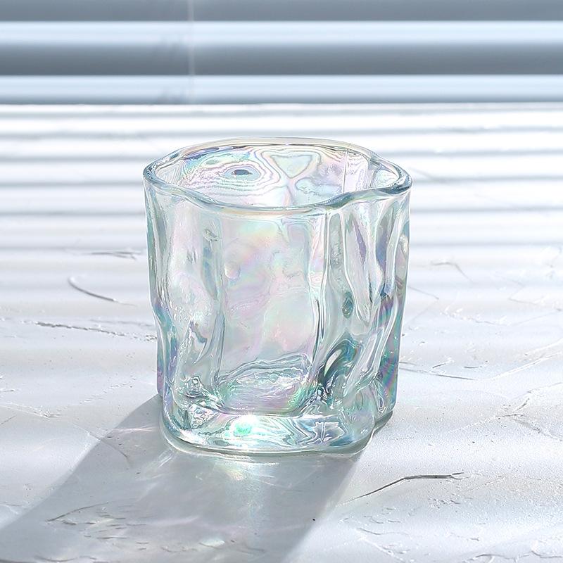 280ml 2pcs Set Irregular Cocktail Glass Bar Party Drinking Utensils Colorful Twist Cup Summer Juice Tea Lemon Soda Beverage Cups