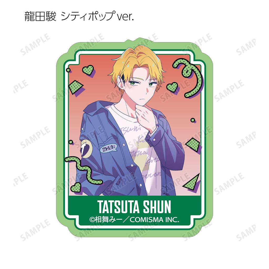 Highly feminine by Aimai City Pop Illustration Y2K Trading box of 8 Shishihara-kun Mii, ver. & Hoshinegimi-san ver. die-cut stickers,