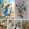 5D Diamond Painting Birds Kit DIY Full Drill Round Diamond Embroidery Animal Mosaic Picture of Rhinestones Home Decoration