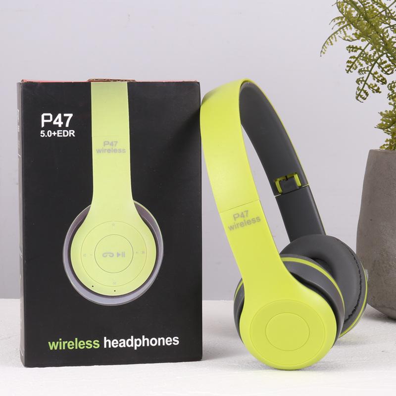 1 комплект Стерео P Серии Спортивная гарнитура 5.0 Bluetooth Гарнитура P47 Беспроводная игровая гарнитура