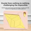 Irregular Shape Wooden Block Puzzle Colorful Brain Teaser Game Geometric Puzzles  Educational Toys