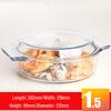 ZISIZ Прозрачный стеклянный контейнер для еды для микроволновой печи