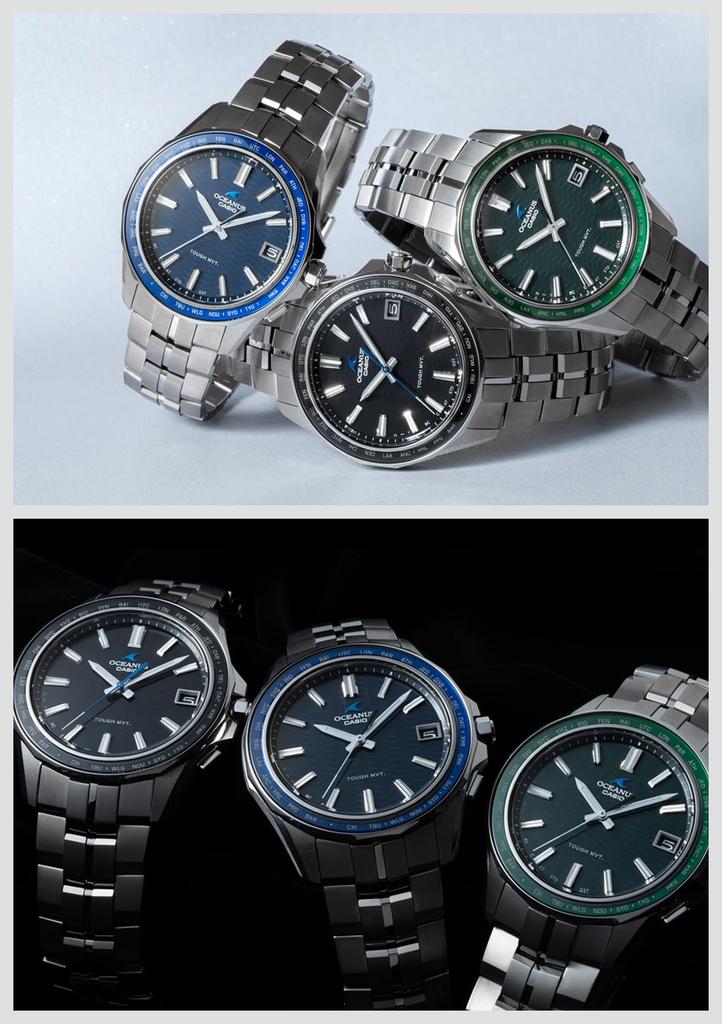 Часы Casio Oceanus Manta (OCW-S400-2AJF) - Мужские, Серебристые, Bluetooth, На солнечной батарее, Сапфировое стекло, Подлинный японский продукт