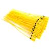 100pcs Yellow Package Transportation Truck Plastic Security Seal 40cm Label Cable Ties with Number