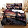 Bridge 3D Digital Bedding Sets Home Bedclothes Super King Cover Pillowcase Comforter Textiles Bedding Set Bed Cover Set