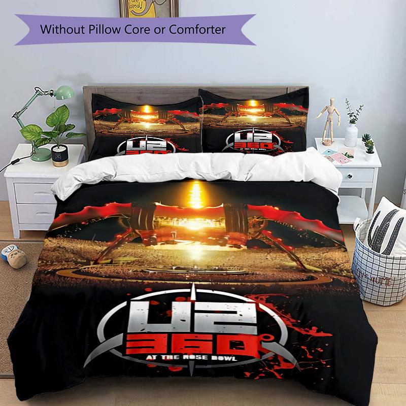 3pcs U2, 360 Tour Duvet Cover Set - Machine Washable, Includes 1 Duvet Cover and 2 Pillowcases, No Core Included yy251022225