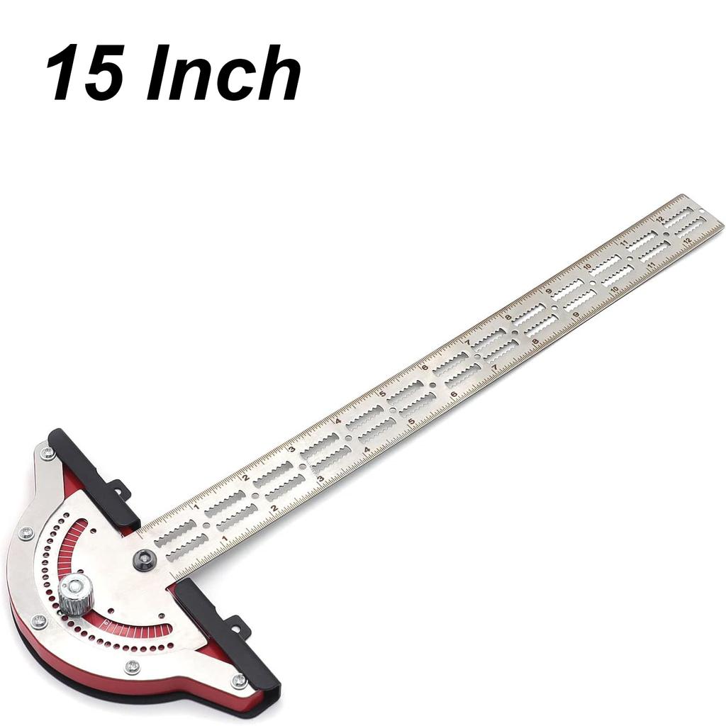 Многофункциональная угловая линейка для столяров с регулируемым угломером, линейка для плотницких разметок из нержавеющей стали