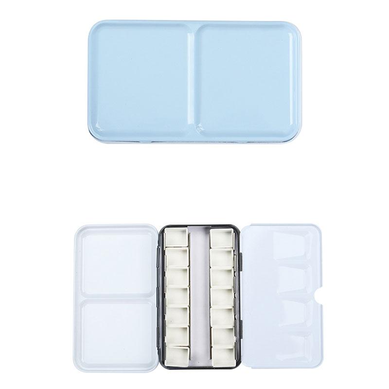 Половина кастрюли Поднос для акварельных красок Жестяная коробка Пустая палитра Хранение картин Лоток для краски