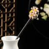 Vintage Flower Hairpin Flower Hairpin Fork Jewelry Accessories New Chinese Hair Stick  for Hanfu