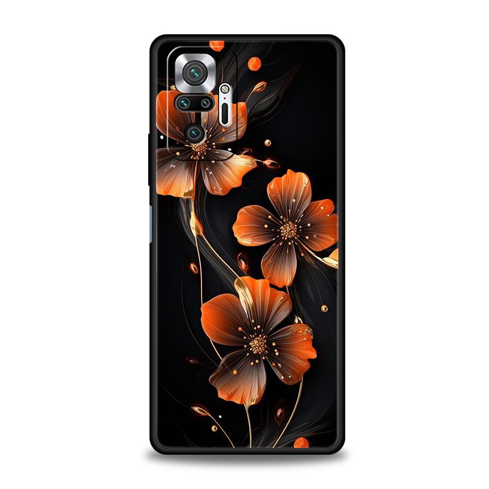 Чехол для телефона 'Красивые цветы и листья' для Xiaomi Redmi Note 14 13 12 5G 9S 9 10 11 Pro Plus 9T 14C 13C 12C 10C 9C 9A Мягкий чехол
