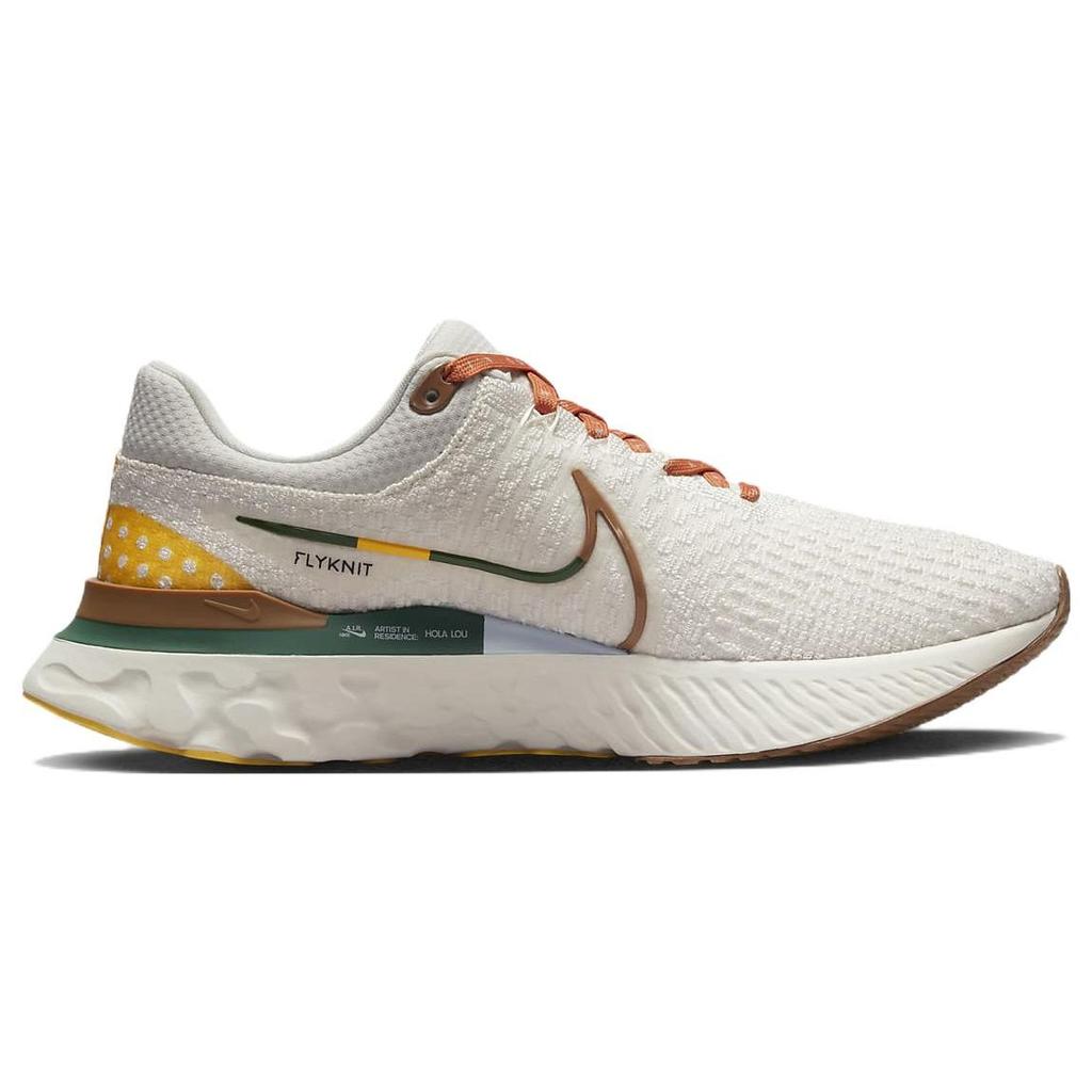 Привет, Lou x Nike React Infinity Run Flyknit 3 A.I.R. Кроссовки унисекс White Phantom Ale-Brown DO9496-001