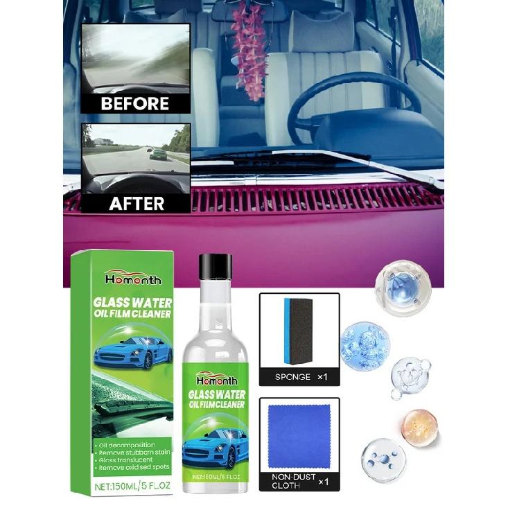 Automobile Glass Oil Cleaner Dissolves Grease Scale On The Glass Surface Refurbish Glass Stains Impurities Water Stain Cleaner