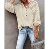 Women's Autumn Casual Loose Solid Color Hooded Sweatshirt Comfortable Casual Pullover Top