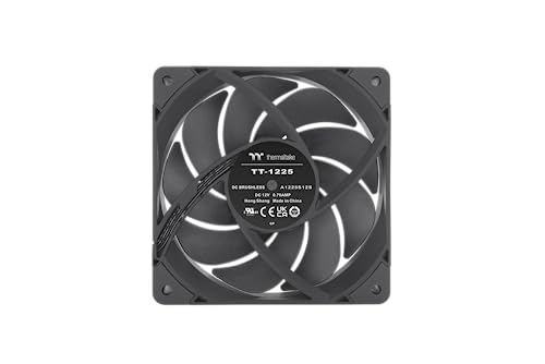 Thermaltake TOUGHFAN 12 Pro, Без светодиодов, Высокоскоростной, Высокое статическое давление, Модель с 5-летней гарантией, 1 шт., CL-F139-PL12BL-A, FN2010