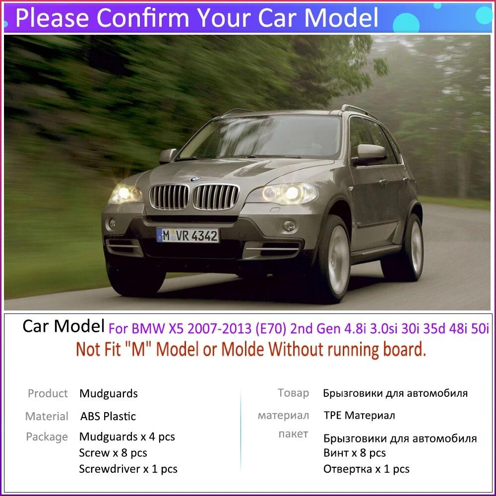Автомобильные брызговики для BMW X5 E70 2007 ~ 2013 2008 2009 2010 2011 2012 Брызговики Брызговики Fender Автоаксессуары