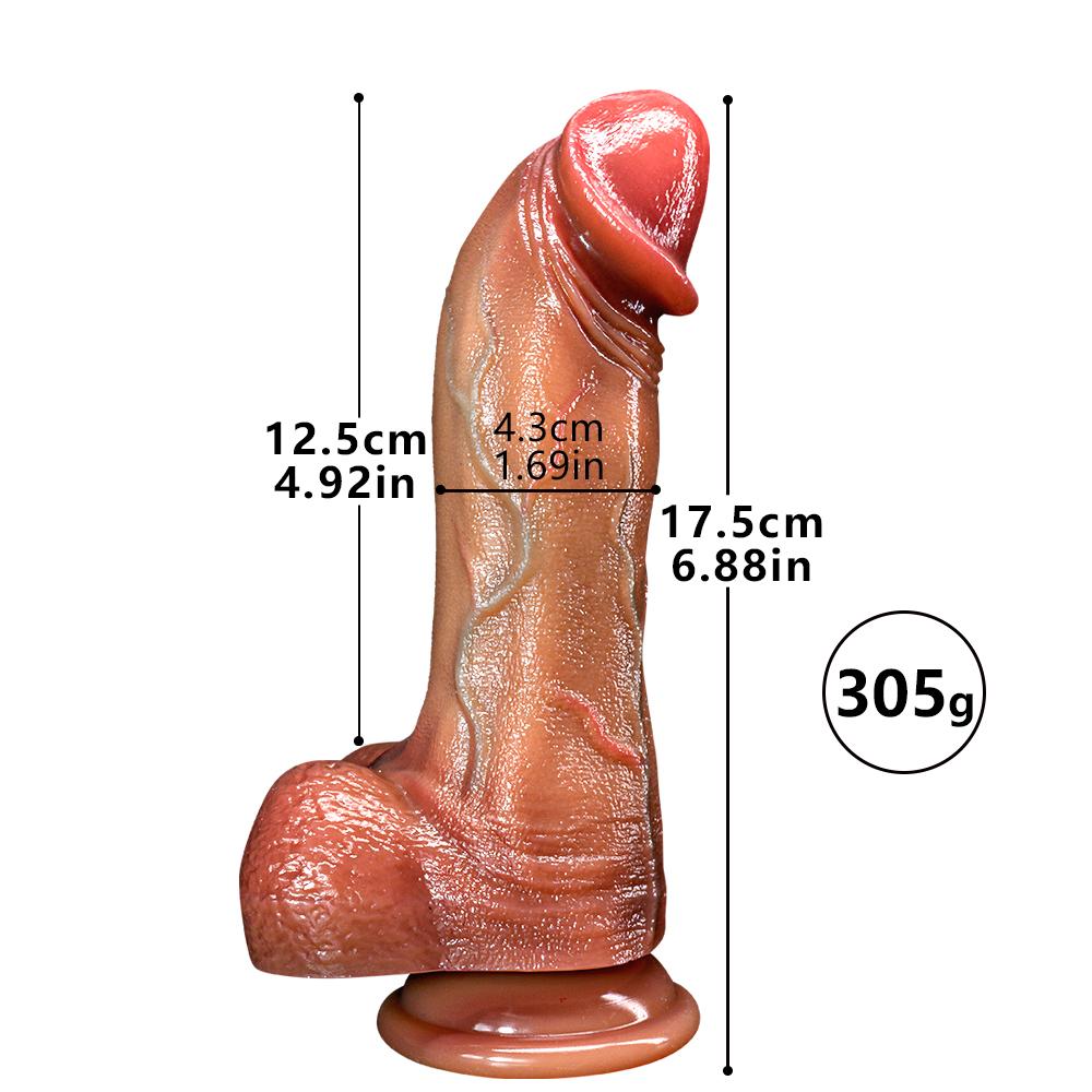 Strong Man Super Soft Dildo Phallus Fleshy Straight And Straight Replica Penis Female Masturbator Adult Sex Toys
