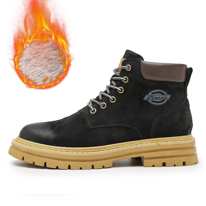 Autumn Winter Genuine Leather Men Boots Waterproof Outdoor Ankle Boots For Men Tooling Boots