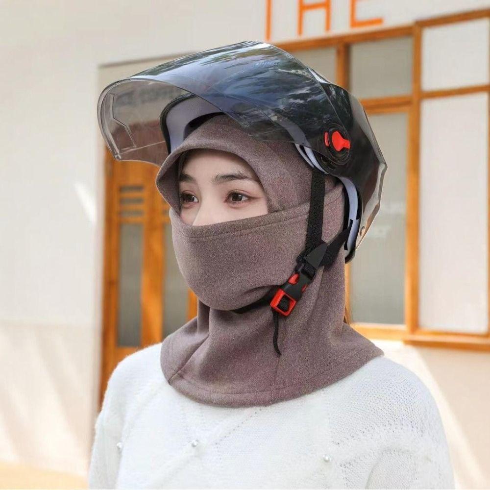 Толстые Теплые Теплые Шапки-Бини Ветрозащитные Зимние Шапки Модная Маска для Лица Закрывающая Все Лицо Женская