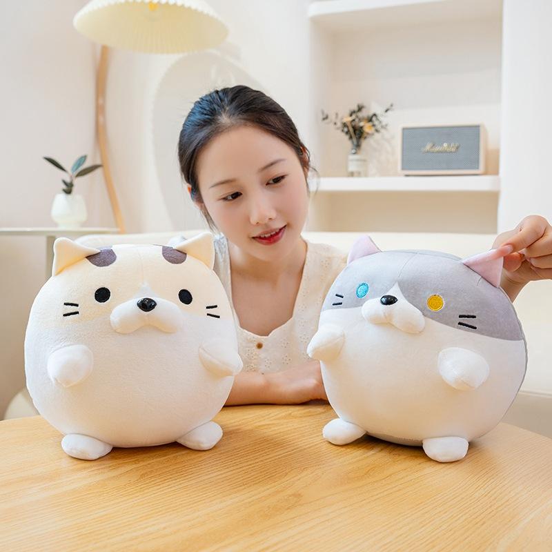 Милая мягкая кукла-кошка с тремя цветами, плюшевая игрушка, кукла-котенок, домашняя подушка, кукла для успокоения девочки