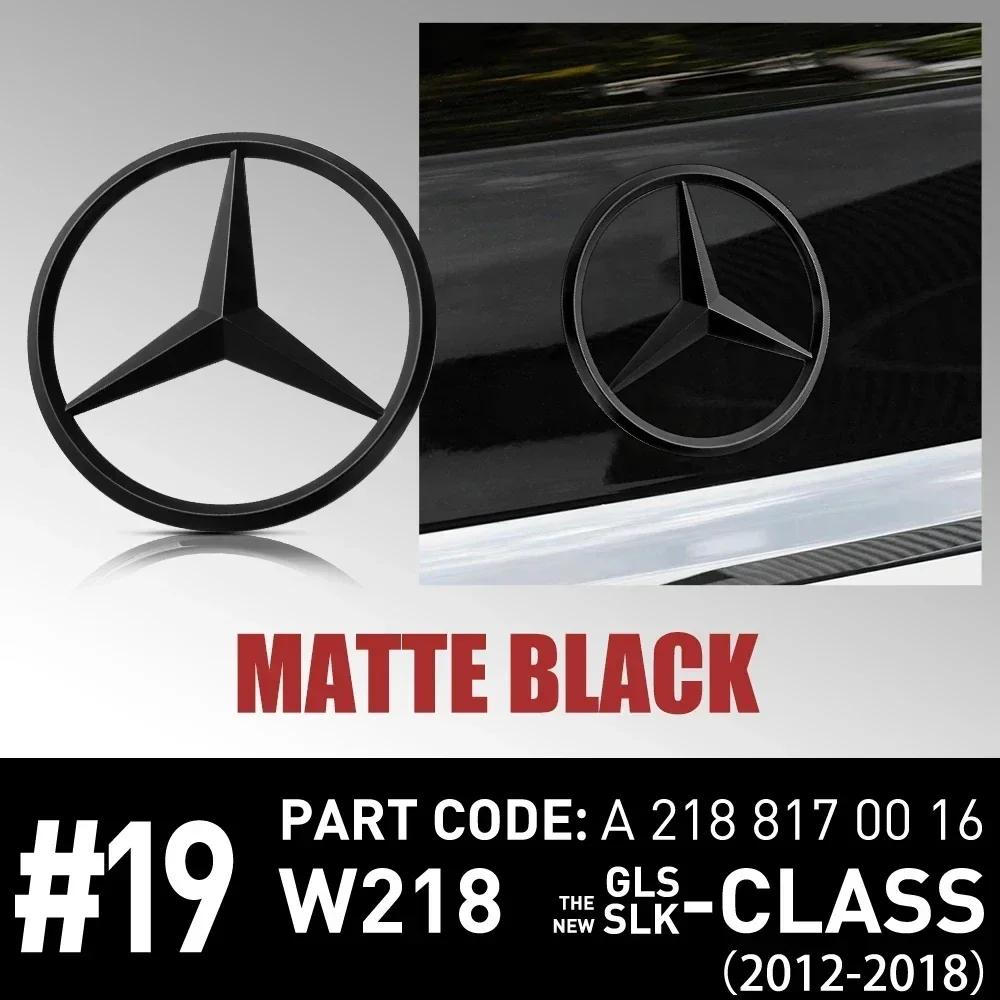 For Mercedes Benz 1Pc 8cm ABS Car Rear Decal Trunk Emblem for Mercedes Benz W204 New GLS SLK CLASS CLS500 CLS400 CLS550 CLS350 C