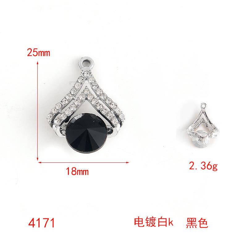 Цвет Прозрачный Страз Сделай Сам Сплав Ювелирные Аксессуары Сердце с Бриллиантами Браслет Ожерелье Подвеска Любовь Подвеска