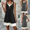 Two Sleeveless Dresses for Women's Wear A Fashionable and Elegant Summer Vest Dress