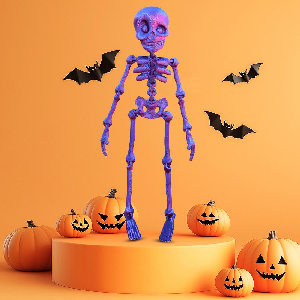 Магниты на холодильник в виде скелета, напечатанные на 3D-принтере, Мини-магнит на холодильник в виде скелета для Хэллоуина, украшения для дома, кухни, офиса и шкафчика