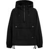 Solid Color Hooded Half-Zip Long Sleeve Jacket Men Jackets Black CS123-BLK