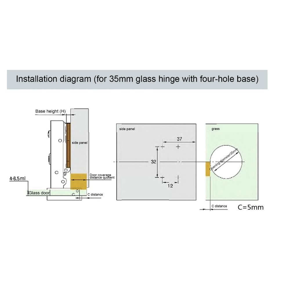 35mm Hole Cabinet Hinge Adjustable Furniture Hinge Wardrobe Door Concealed Hinge Indoor Use