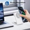 Складная беспроводная зарядная станция 3-в-1 Быстрая зарядка для iPhone 15 14 Держатель Магнитная зарядка Стенд Док-станция для Apple Watch S8/7