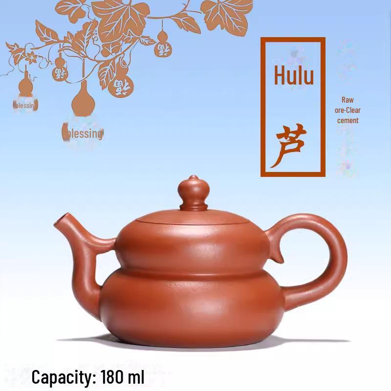 Набор чайников ручной работы из фиолетовой глины Исин – Чайный сервиз в стиле кунг-фу с различными формами чайников (Сертификат включен)