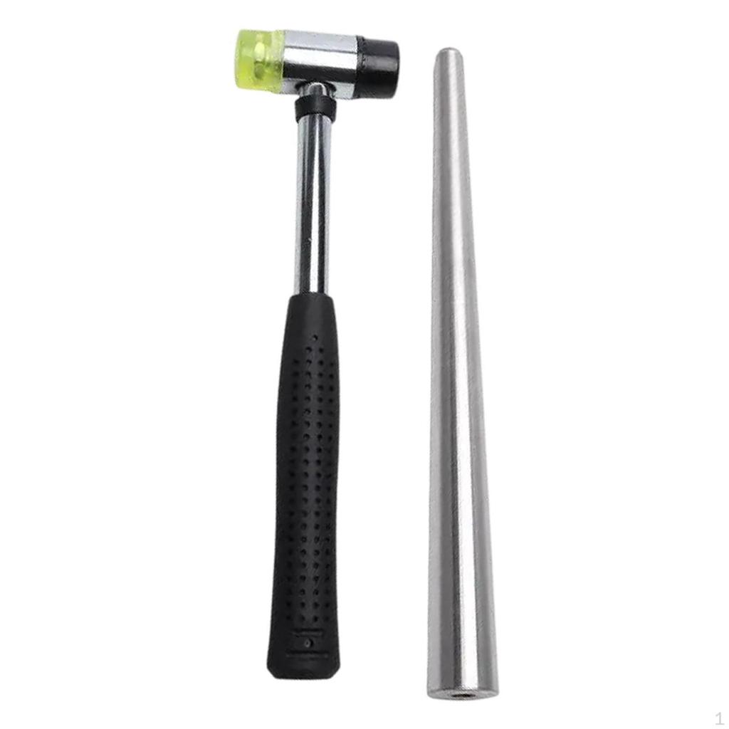 Инструмент для увеличения ювелирных колец с резиновым молотком, легкий, портативный, для самостоятельного изготовления из металла