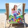 proof beach towel with a Ms. Rachel pattern - soft,absorbent,quick-drying,machine washable - perfect for swimming,camping,bathing