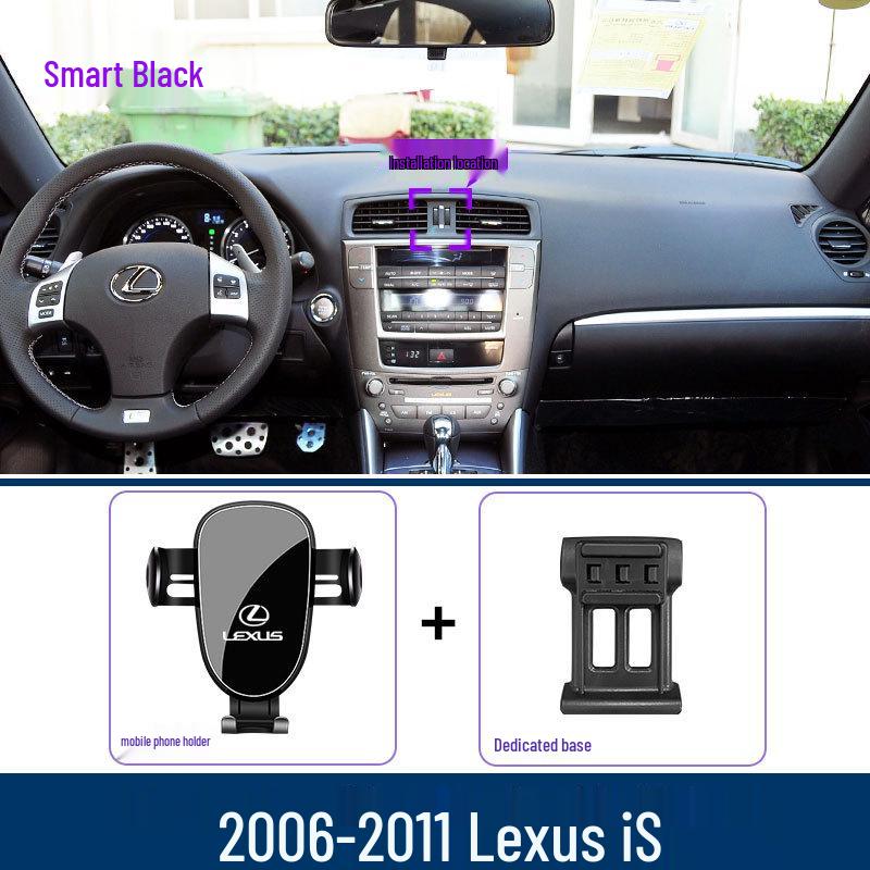 Специальный держатель для телефона в автомобиль Lexus iS с базой, разработанной для конкретного автомобиля - Прочный и устойчивый