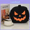 Давайте зажжём Рюкзак-тыква Уютный Мягкий Плюшевый Хэллоуинской тематики Чёрная сумка-тыква