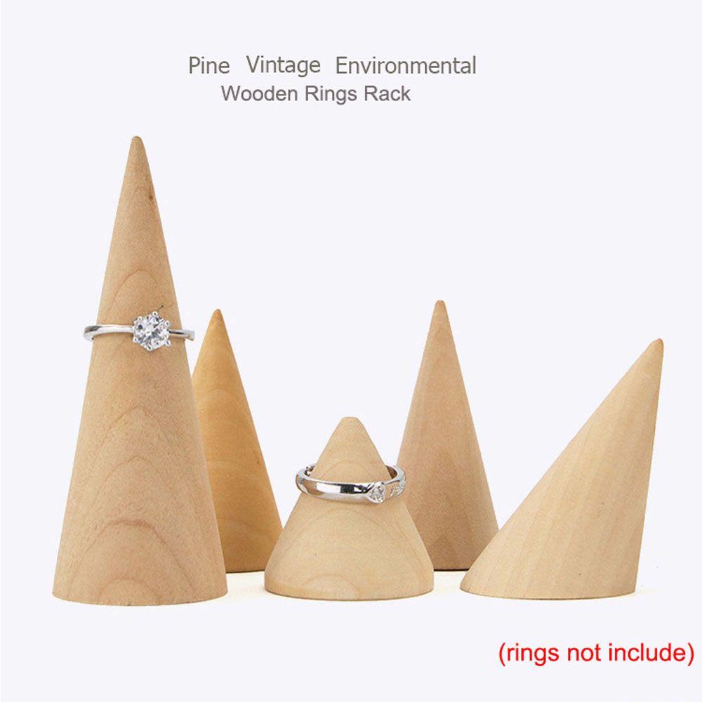 Дизайнерская неокрашенная подставка в форме конуса для хранения ювелирных изделий, стойка для колец, держатель для колец, органайзер